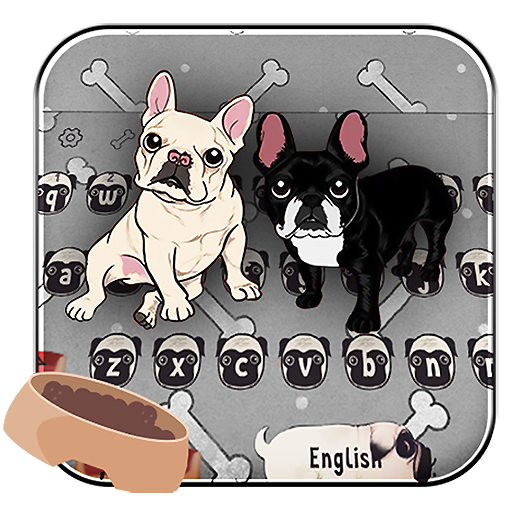Twins bulldog keyboard icon