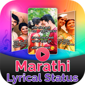 Marathi Lyrical Full Screen Video Status Maker icon