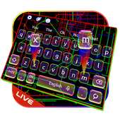 Live Neon Lines Keyboard Theme on 9Apps