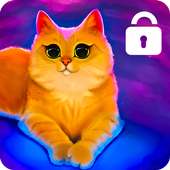 Kitty Cat Pattern Lock Screen Protection Password