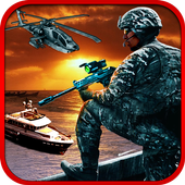 Real Commando War Sniper shooting game 3D icon