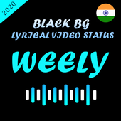 Black BG Lyrical Video Status - Black Screen Video icon