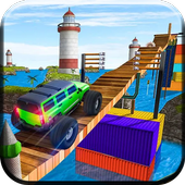 Impossible Hill Sky Track Real Jeep Stunt Race 3D icon