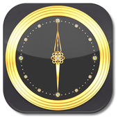 Luxury Gold Diamond Clock icon