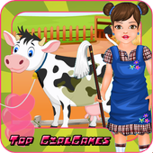 Country girl - Farm clean up icon