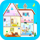 Doll House Decoration Games icon