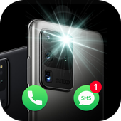 Flash on call sms: flash alert &amp; led flash أيقونة