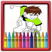 Coloring Book for Ban 10 &amp; Aliens icon