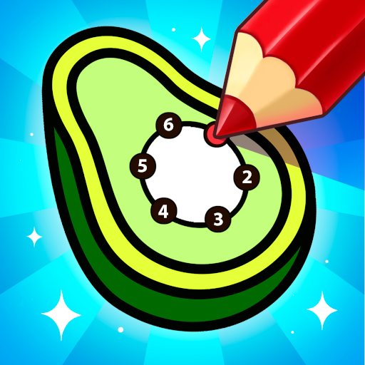 Paint Line: color by number icon