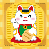 Lucky cat coin icon