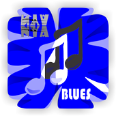 Play-download-blues icon