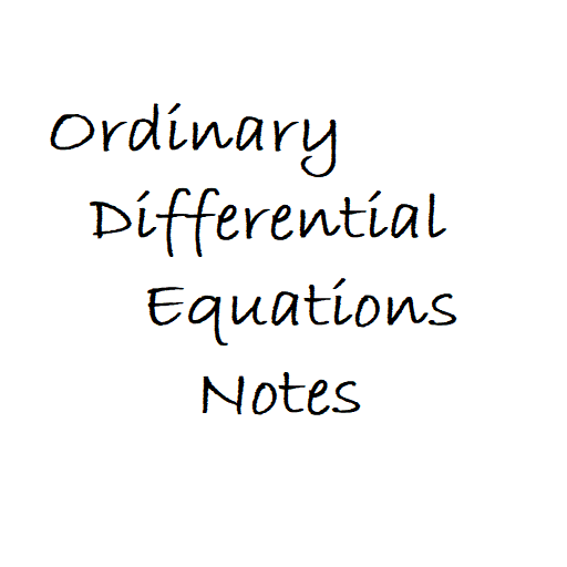 Ordinary Differential Equations Notes иконка