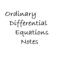 Ordinary Differential Equations Notes on 9Apps