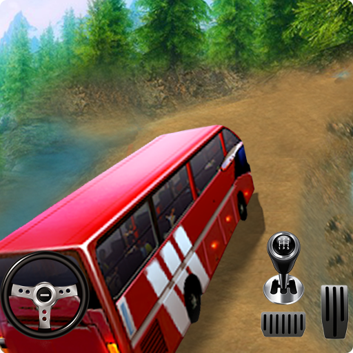 Offroad Tour Bus Drive Game 3d icon