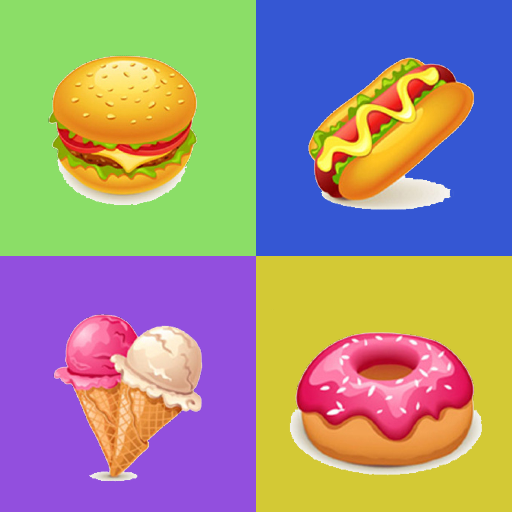 Fast Food  Memory Game  Hamburger, hot dog icon