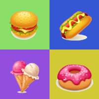 Fast Food  Memory Game  Hamburger, hot dog