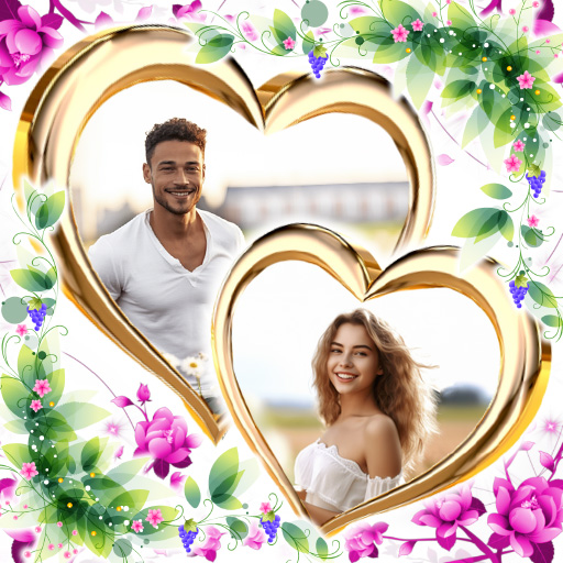 Photo frame app, collage maker icon