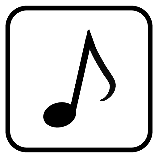 Plug in music Theme - B &amp; W icon