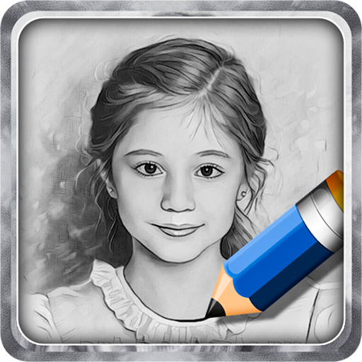pencil sketch - pencil art - sketch photo icon