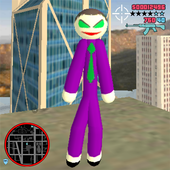 Joker Stickman Rope Hero Ganagster World icon