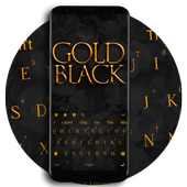 Gold Black keybiard Theme icon