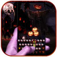 Halloween kengerian keyboard tema