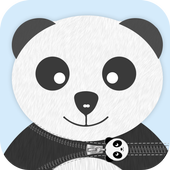 Panda Zipper Lock icon