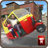 Tuk tuk autista di taxi risciò icon