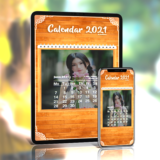 ikon Bingkai Foto Kalender 2021 📆
