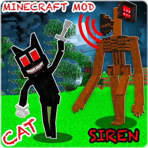 Cartoon Cat and Siren Head mod for mcpe icon