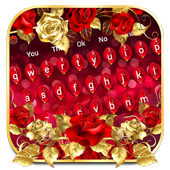ترف روز الأحمر لوحة المفاتيح أيقونة