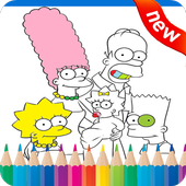 Drawing Coloring Game Simpsons icon