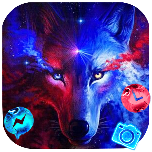 Neon, Fire, Wolf Themes, Live Wallpaper icon