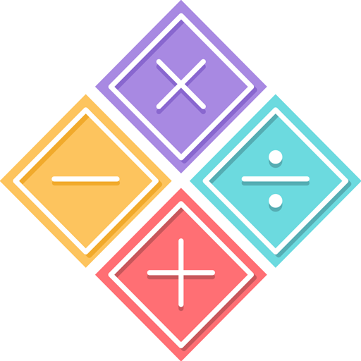 Multiplication table: funny math. icon