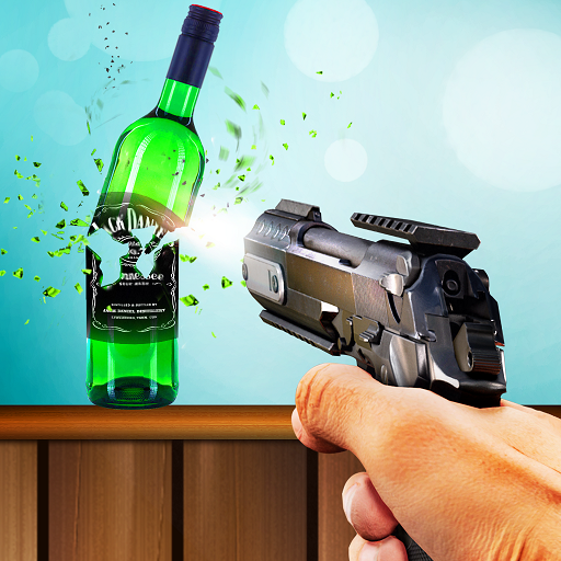 Real Bottle Shooting Gun Games icon