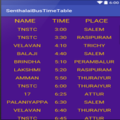 Bus Time Table Sentharapatti icon