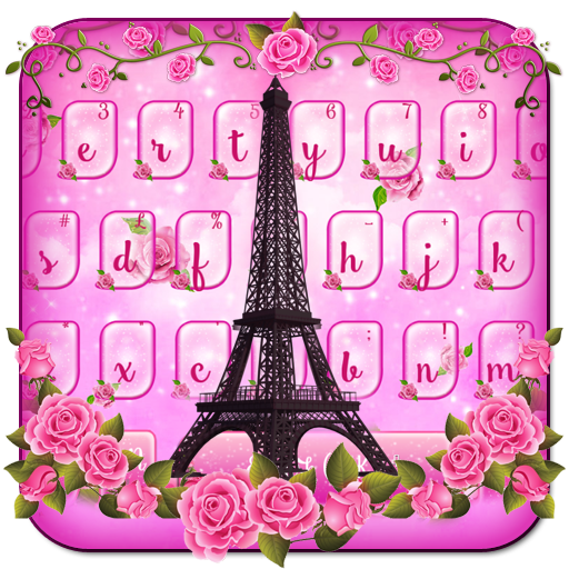แป้นพิมพ์ Pink Rose Paris icon