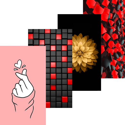 Colorful Wallpaper - Black, Red, Pink Wallpaper... icon