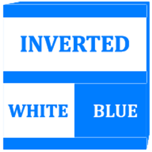Inverted White Blue Icon Pack icon