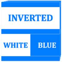 Inverted White Blue Icon Pack on 9Apps