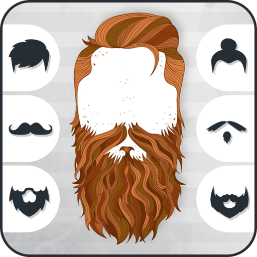 Man Hair Styles Mustache Beard Photo Editor أيقونة
