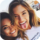 صور مجنونة مع صديقة مجنونة أيقونة