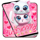 Lovely Couple Cat Theme أيقونة