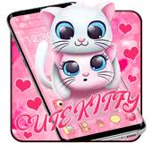 Lovely Couple Cat Theme on 9Apps