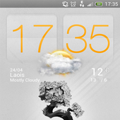 Bright Orange-Sense 4  HD Skin icon