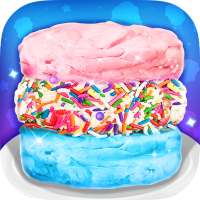 Cotton Candy Ice Cream Sandwiches