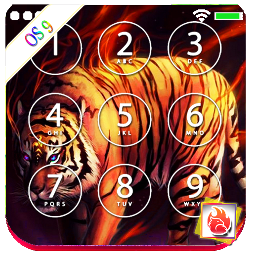 Passcode Lock screen Tiger lock screen Passcode icon
