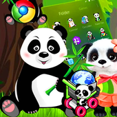 Cute Panda Forest Launcher Theme 🐼 icon