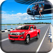 Police Helicopter Traffic Chase Car icon
