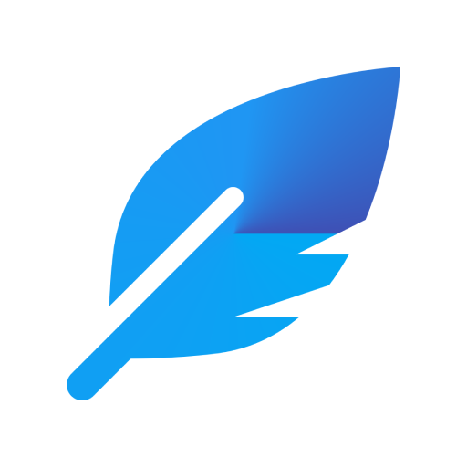 Send Files Anywhere Share It - Feather icon